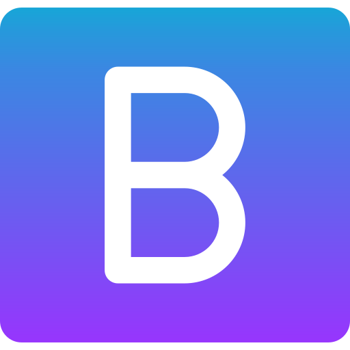 Letter B Generic Gradient Fill Icon