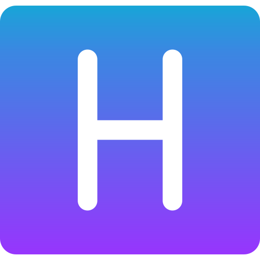 Letter h Generic gradient fill icon