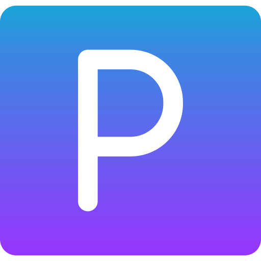 Letter p Generic gradient fill icon