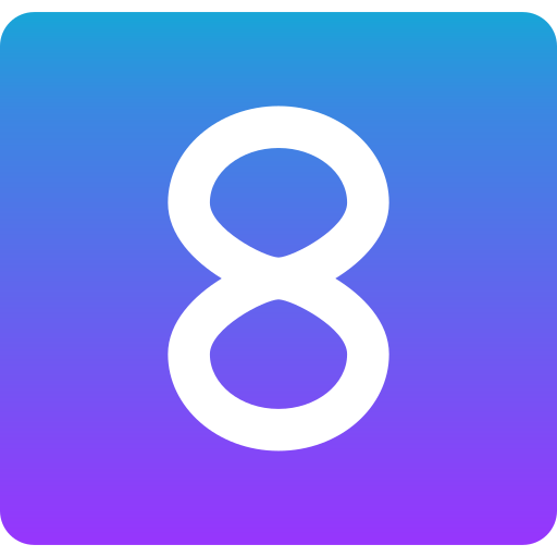 numero 8 icono gratis