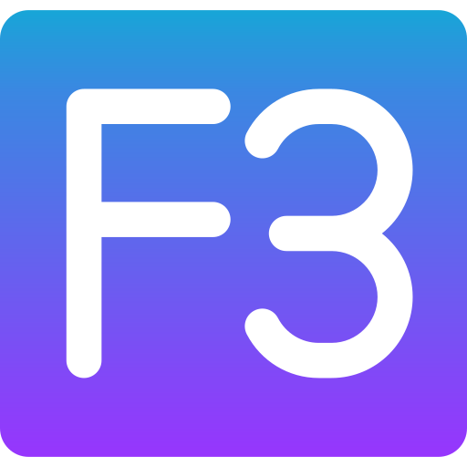 f3 icono gratis