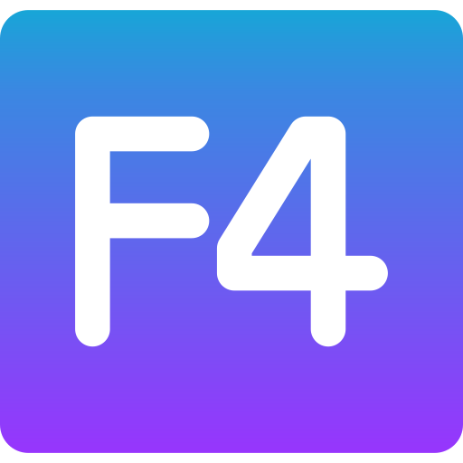 f4 icono gratis