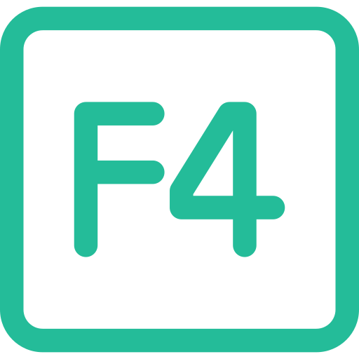 f4 icono gratis