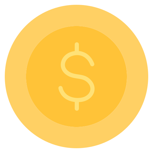 Coin Generic color fill icon