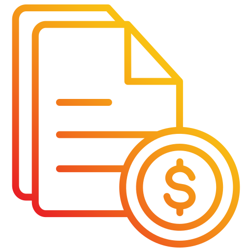 Invoice Generic gradient outline icon