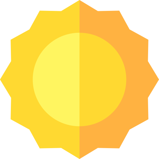 Sun Basic Straight Flat icon