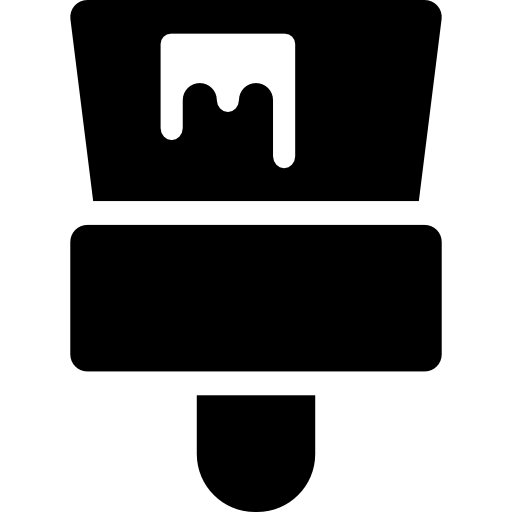 cepillo de pintura icono gratis