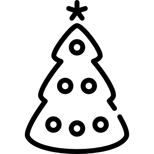 Árbol de navidad icono gratis