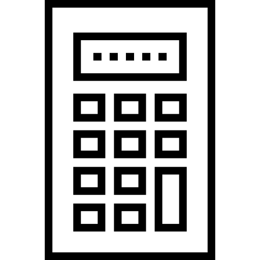 Calculator icon Special Lineal