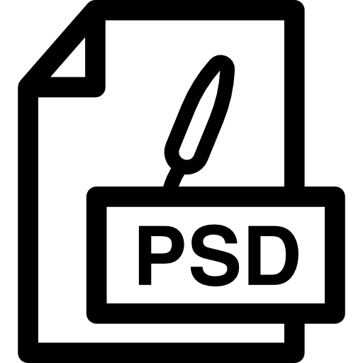 archivo psd icono gratis