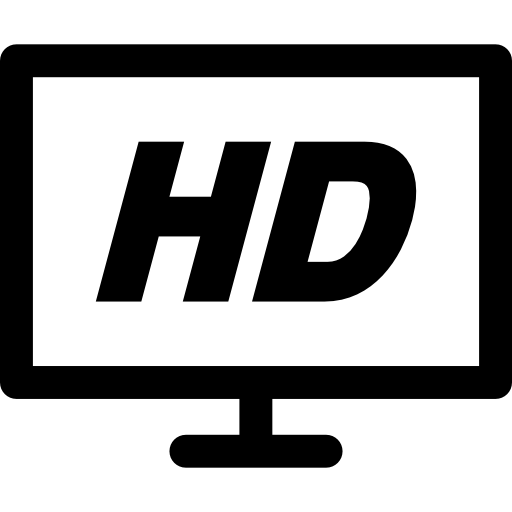 televisión hd icono gratis