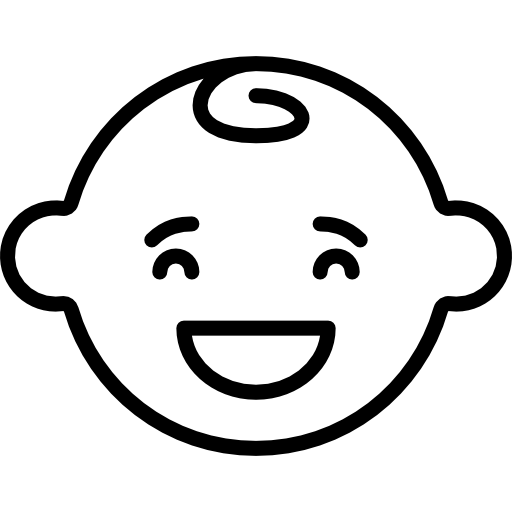 Free Icon | Joyful baby