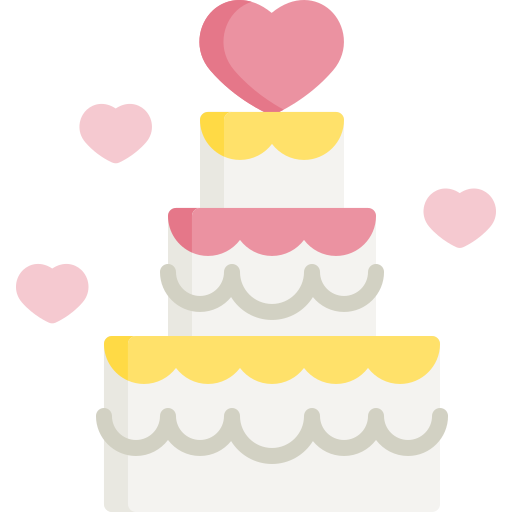 pastel de boda icono gratis