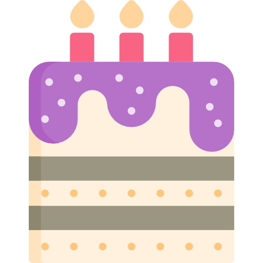 pastel de cumpleaños icono gratis