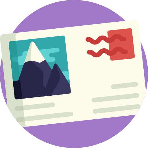 Postcard free icon