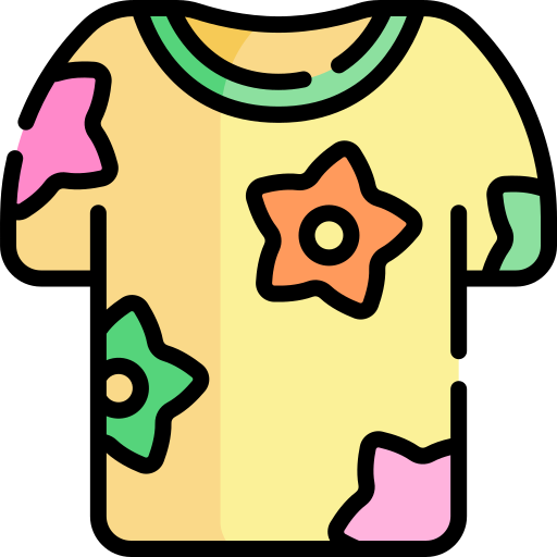 T shirt Kawaii Lineal color icon