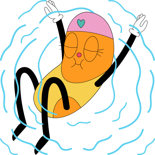 Swimming free sticker Swimming free sticker