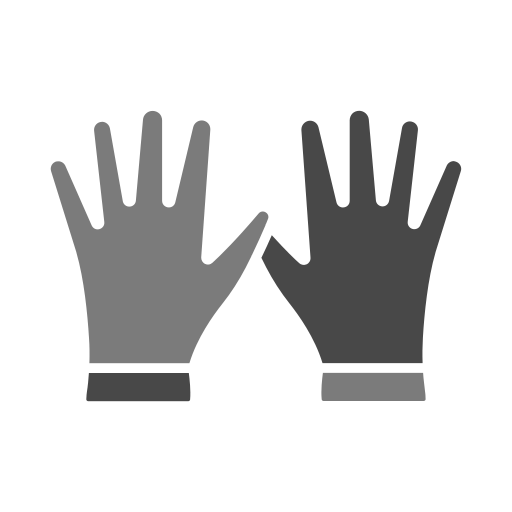 Cleaning gloves Generic color fill icon