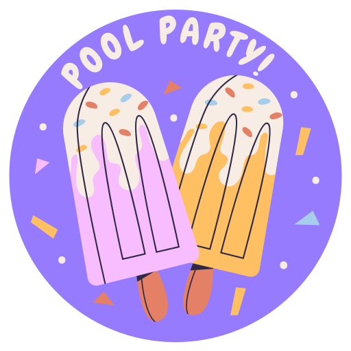 Pool party Stickers - Free people Stickers