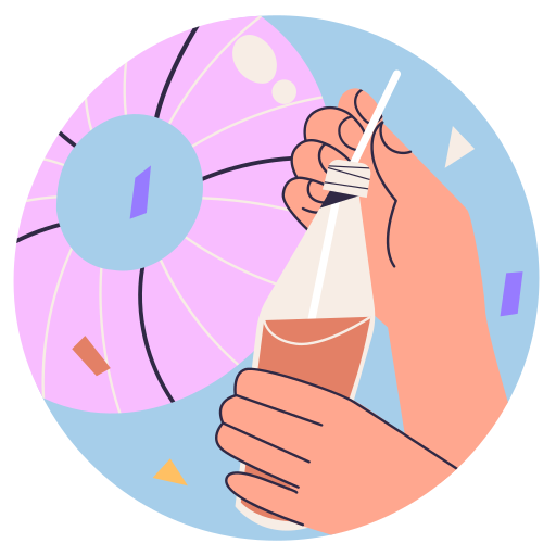 Drink free sticker Drink free sticker