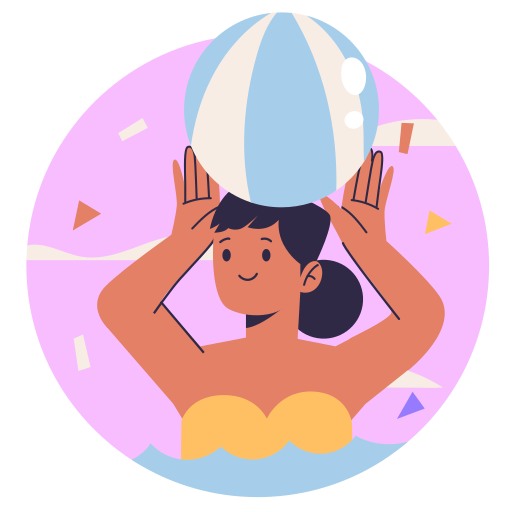 ballon de plage gratuit sticker