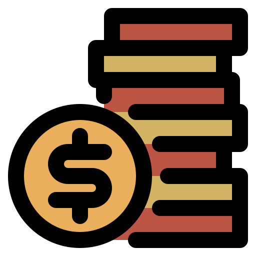 monedas icono gratis