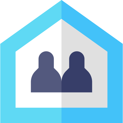 vivienda compartida icono gratis