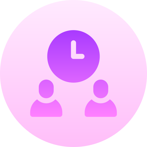 Time Basic Gradient Circular icon