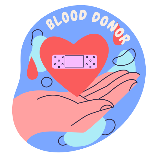 donador de sangre gratis sticker