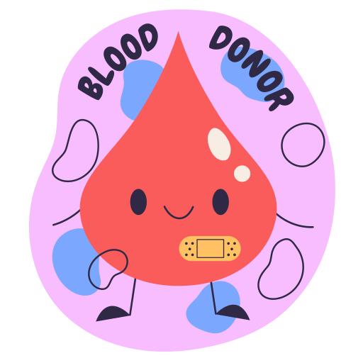 Blood donor Stickers - Free healthcare and medical Stickers