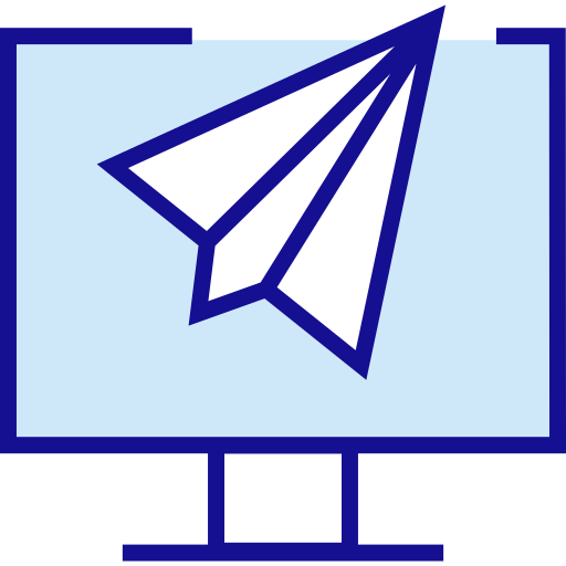 avion de papel icono gratis