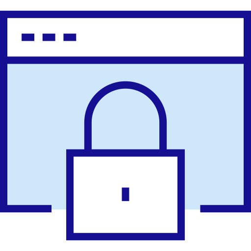 seguridad web icono gratis