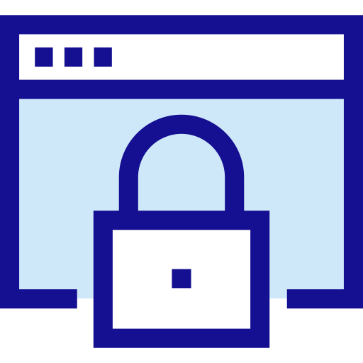 seguridad web icono gratis