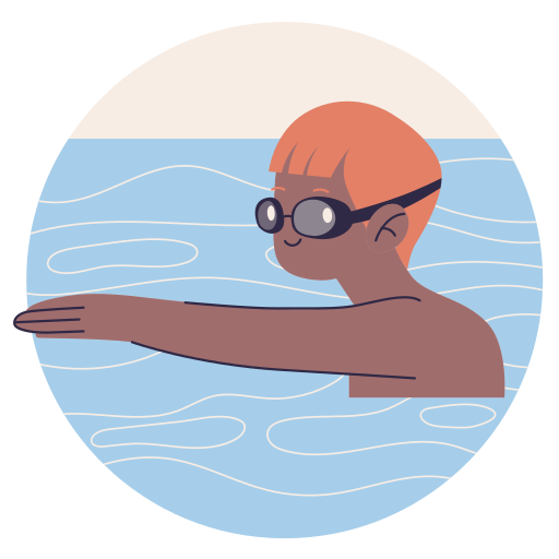 Swimming free sticker Swimming free sticker