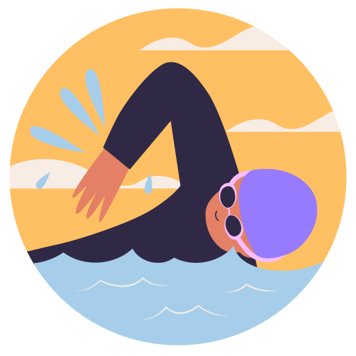 Swimming free sticker Swimming free sticker