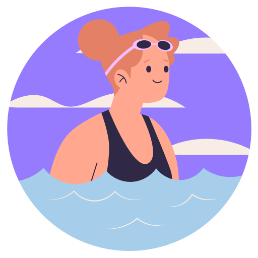Swimming free sticker Swimming free sticker