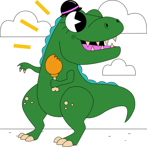 dinosaurio gratis sticker