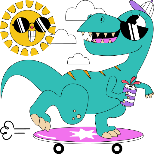 dinosaurio gratis sticker