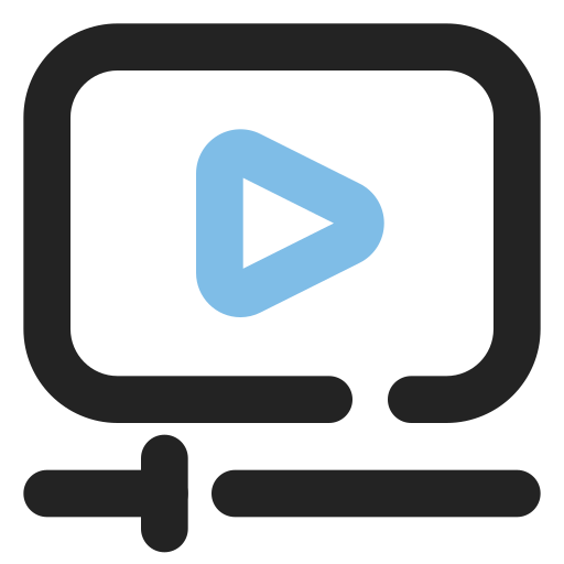 reproductor de video icono gratis