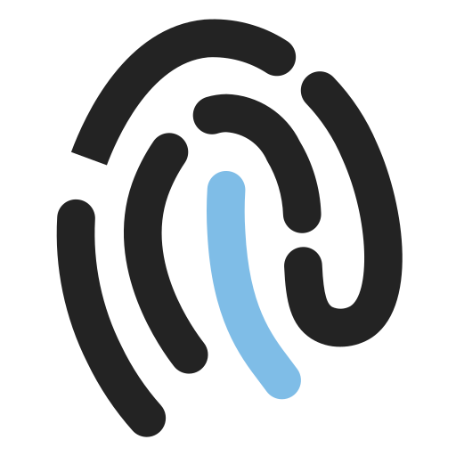 huella dactilar icono gratis