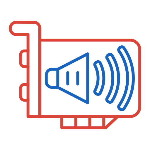 Sound card free icon