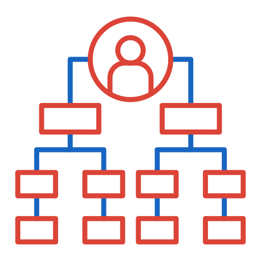 estructura de organización icono gratis