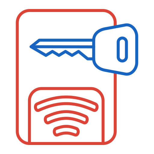 puerta inteligente icono gratis