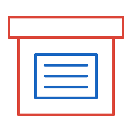 caja de envío icono gratis