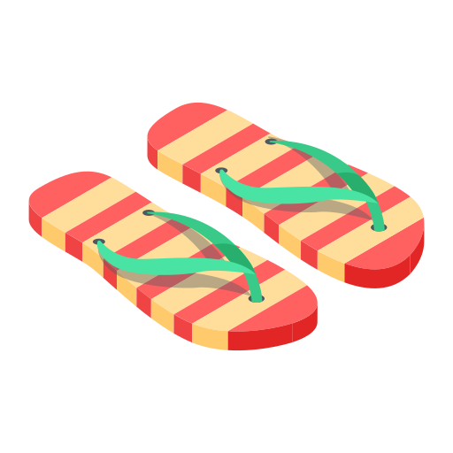 Flipflop Generic color fill icon