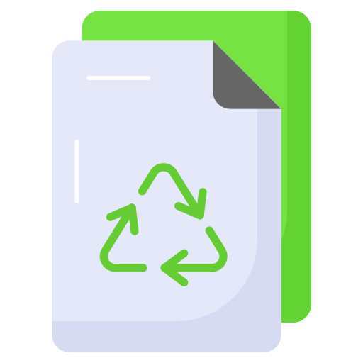 reciclaje de papel icono gratis