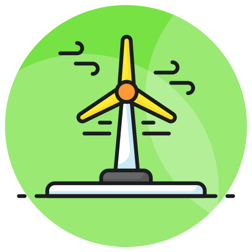 Wind turbine Generic color lineal-color icon