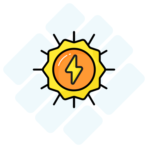 energía solar icono gratis