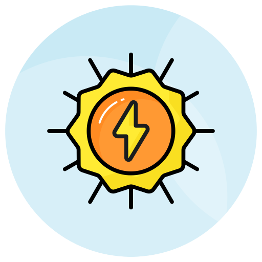 energía solar icono gratis