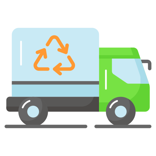 caminhão de reciclagem grátis ícone